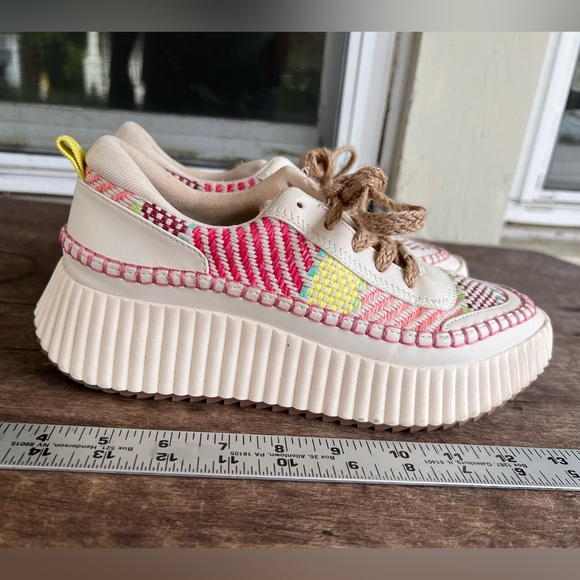 Dolce Vita Daran Woven Womens Platform Wedge Sneakers Sz9M *NO INSOLES* - Picture 11 of 14
